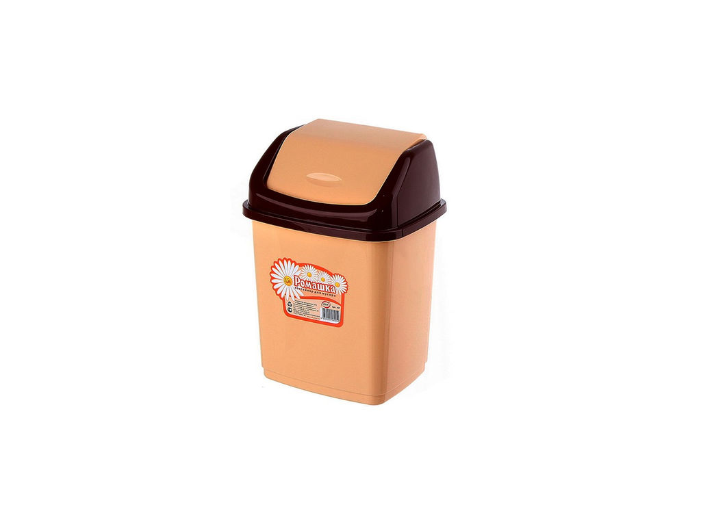 Контейнер "Ромашка"18л с перекидным верхом арт.058 ЭЛЬФ