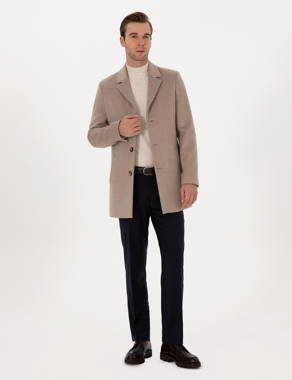 Vizon Ex Slim Fit Y_n Kar___ml_ Palto