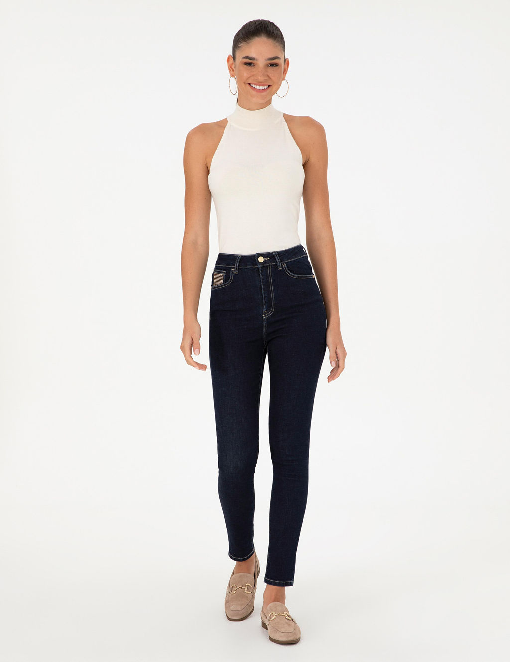 Koyu _ndigo Skinny Fit Jean Pantolon