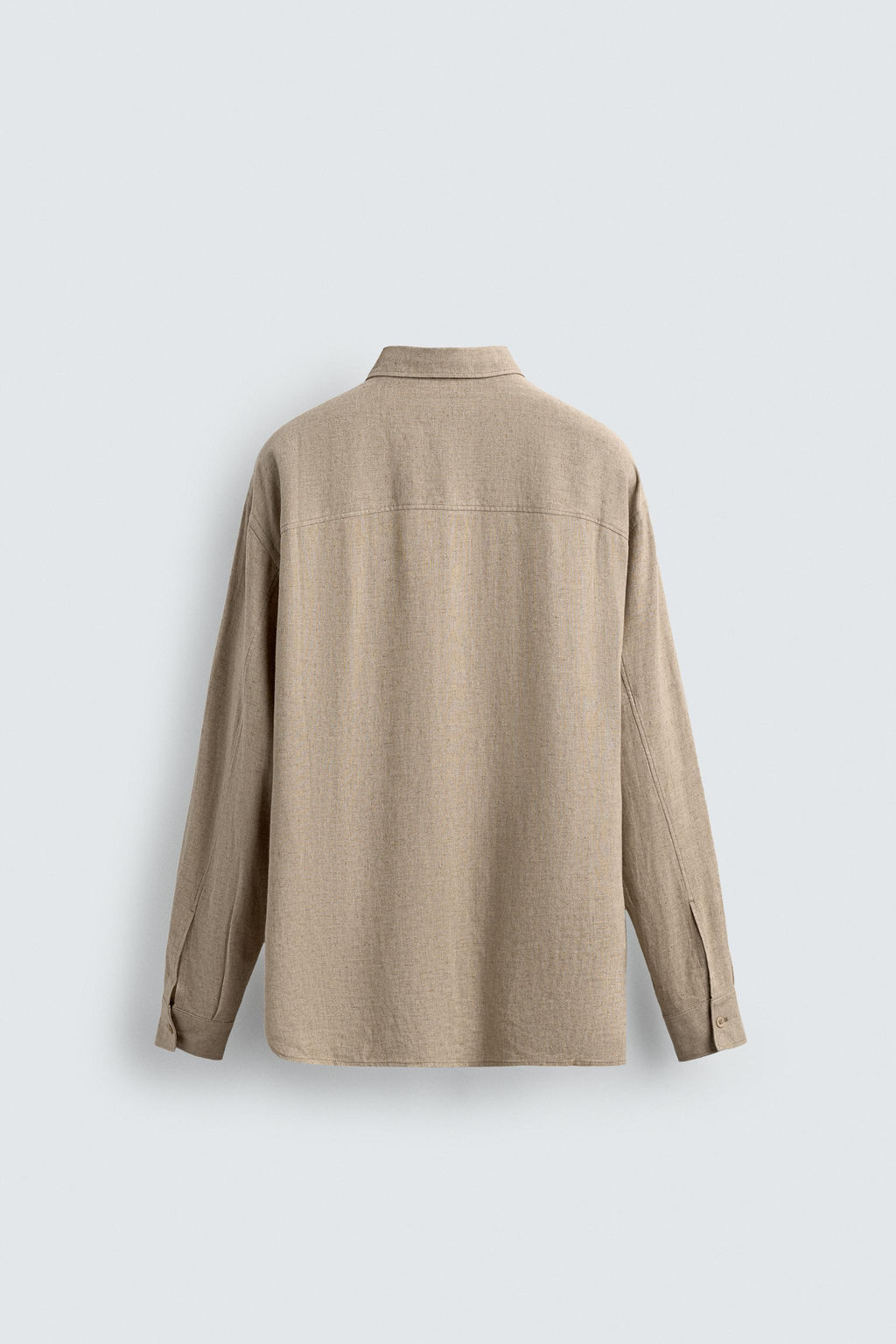 LINEN-VISCOSE TIE SHIRT - Zara фото 9