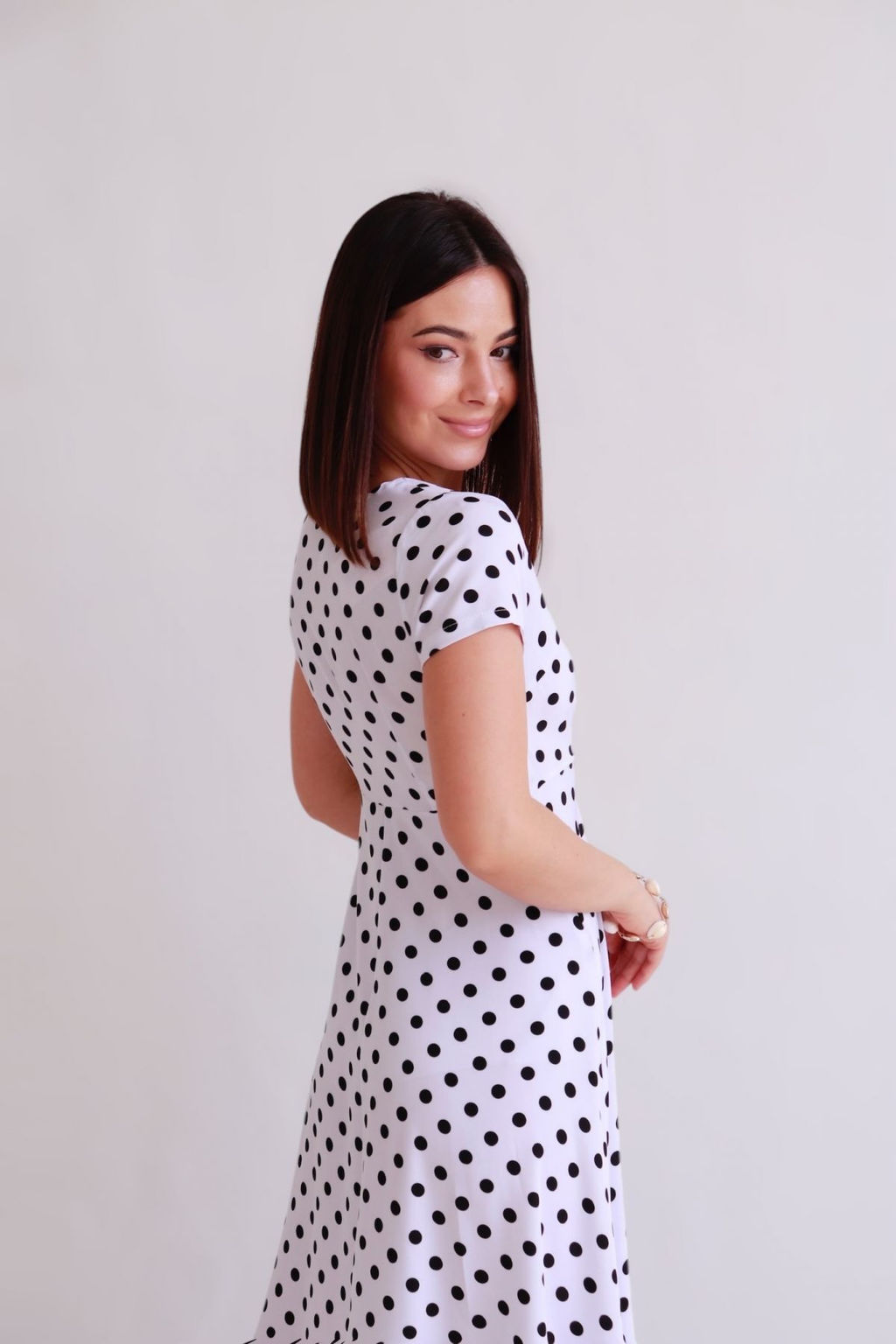 Martichelli Платье белое в горошек  фото 9