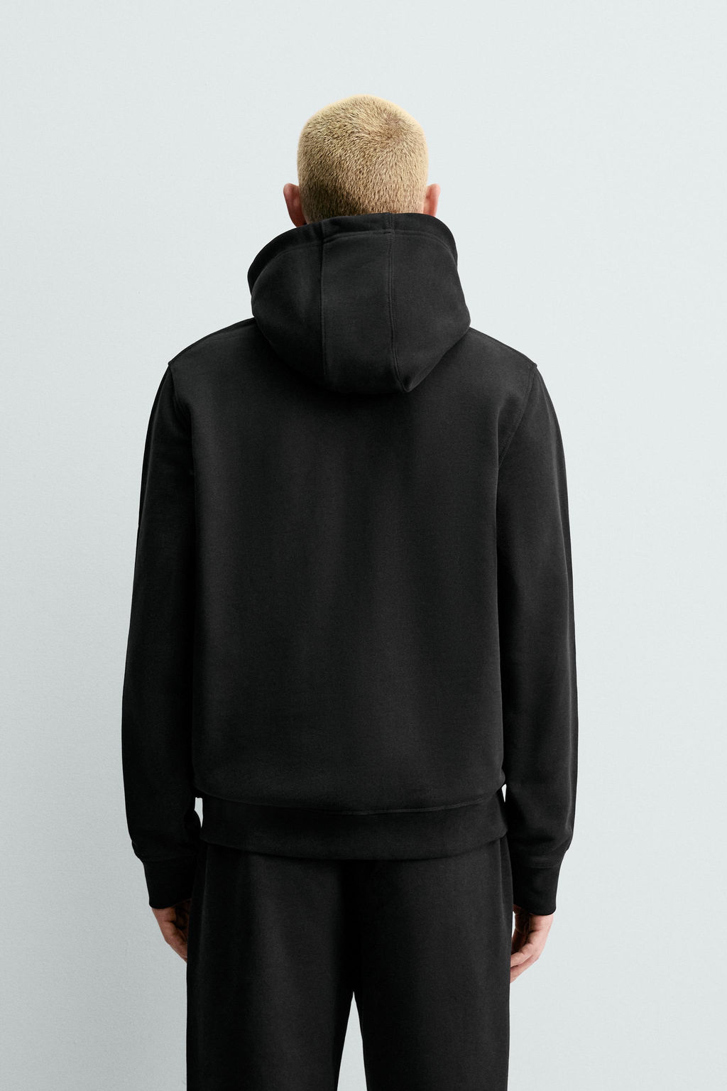 SUDADERA CREMALLERA CAPUCHA HEAVYWEIGHT ORIGINS / Negro - Zara фото 3