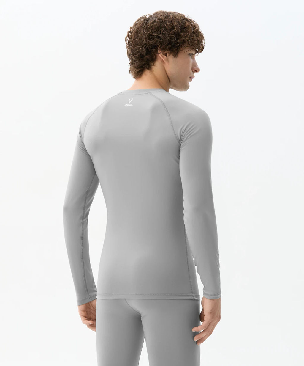 Футболка компрессионная с длинным рукавом JOGEL PerFormDRY Baselayer LS Tee, серый  фото 8