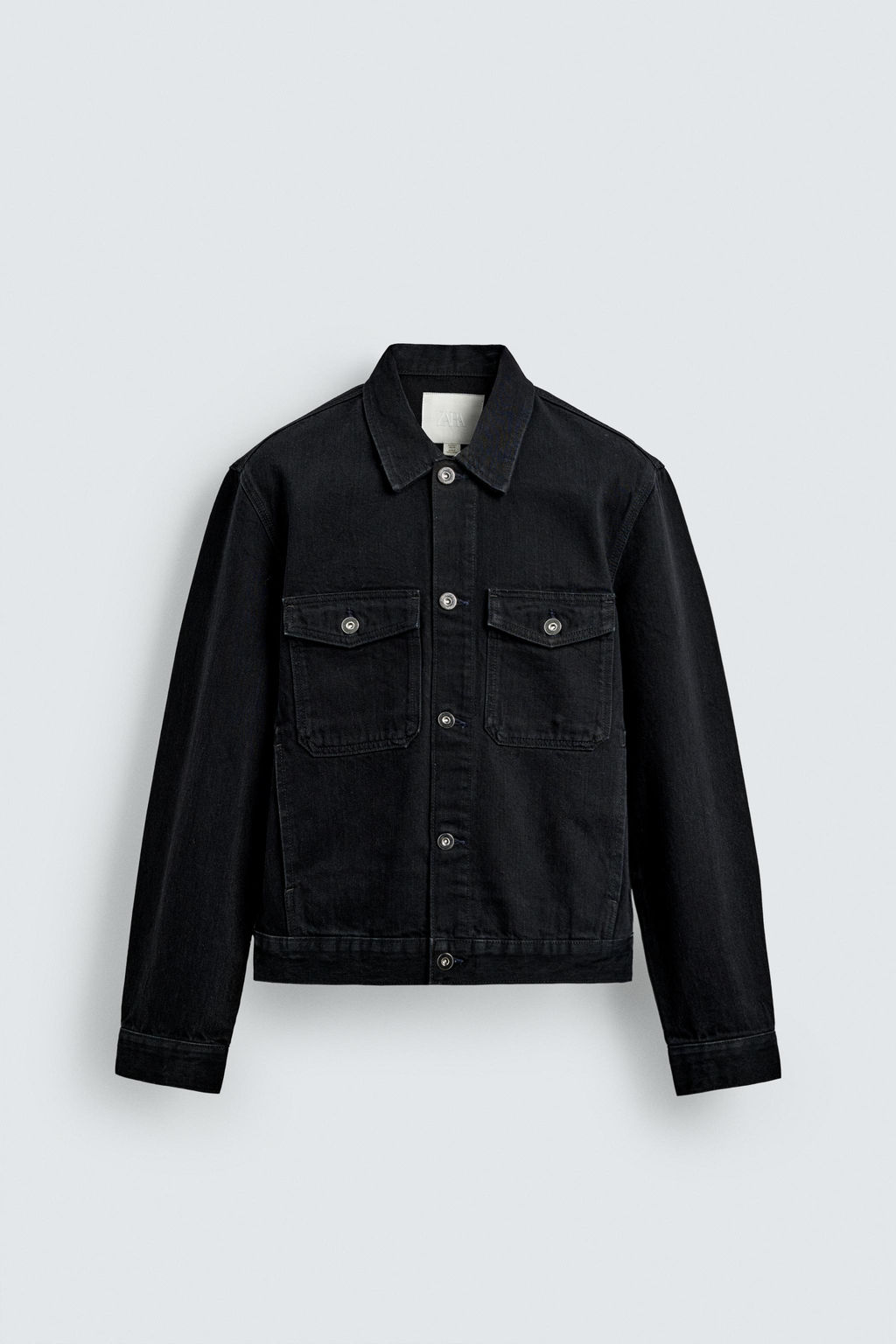 CAZADORA DENIM B?SICA / Negro - Zara фото 7