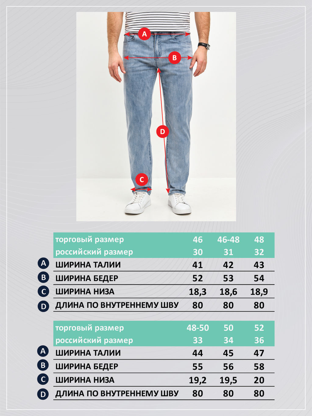 Джинсы P511-0164R l.blue