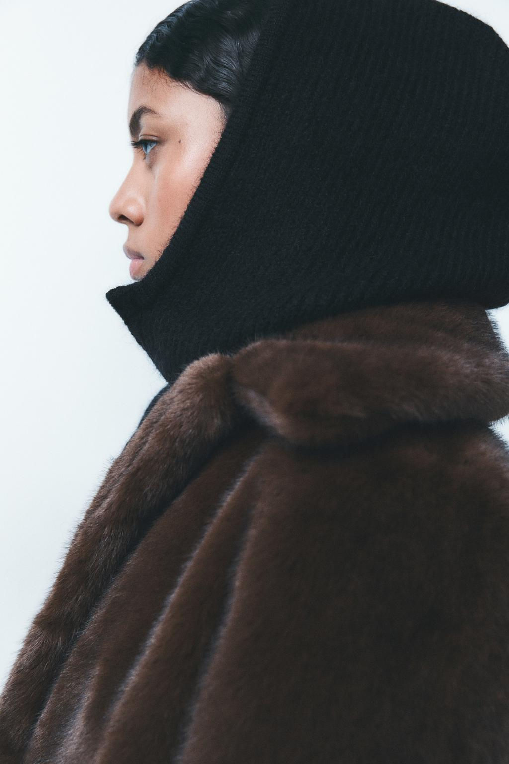 RIBBED ZIP BALACLAVA - Zara фото 3