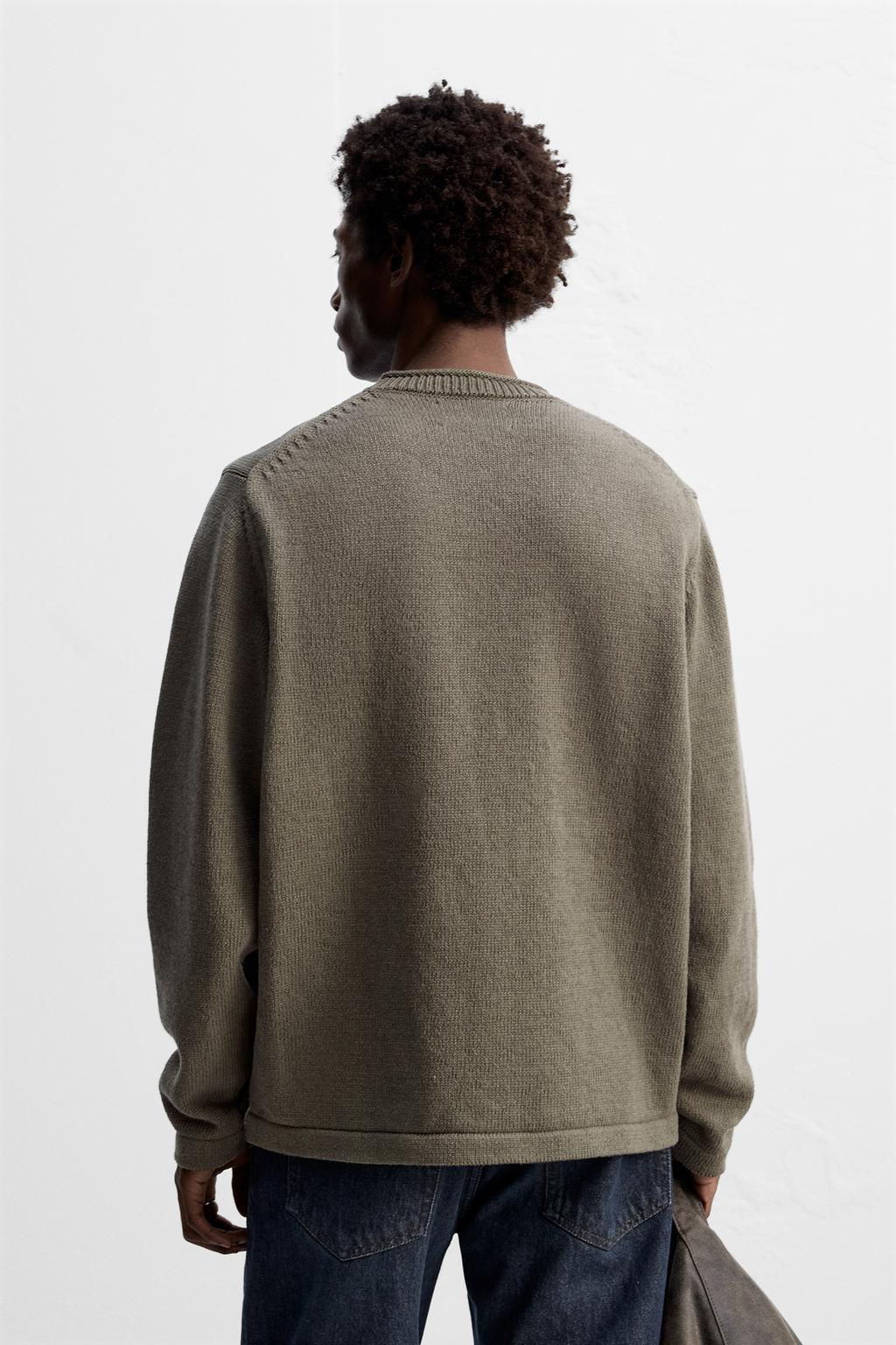 SWEATER WITH TURN-UP DETAIL - Zara фото 4