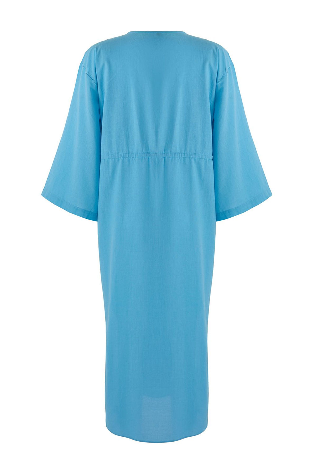 TRENDYOLMILLA Zebra Desenli Maxi Dokuma Buzgu Detayl? %100 Pamuklu Plaj Elbisesi TBESS25EL00017  фото 15