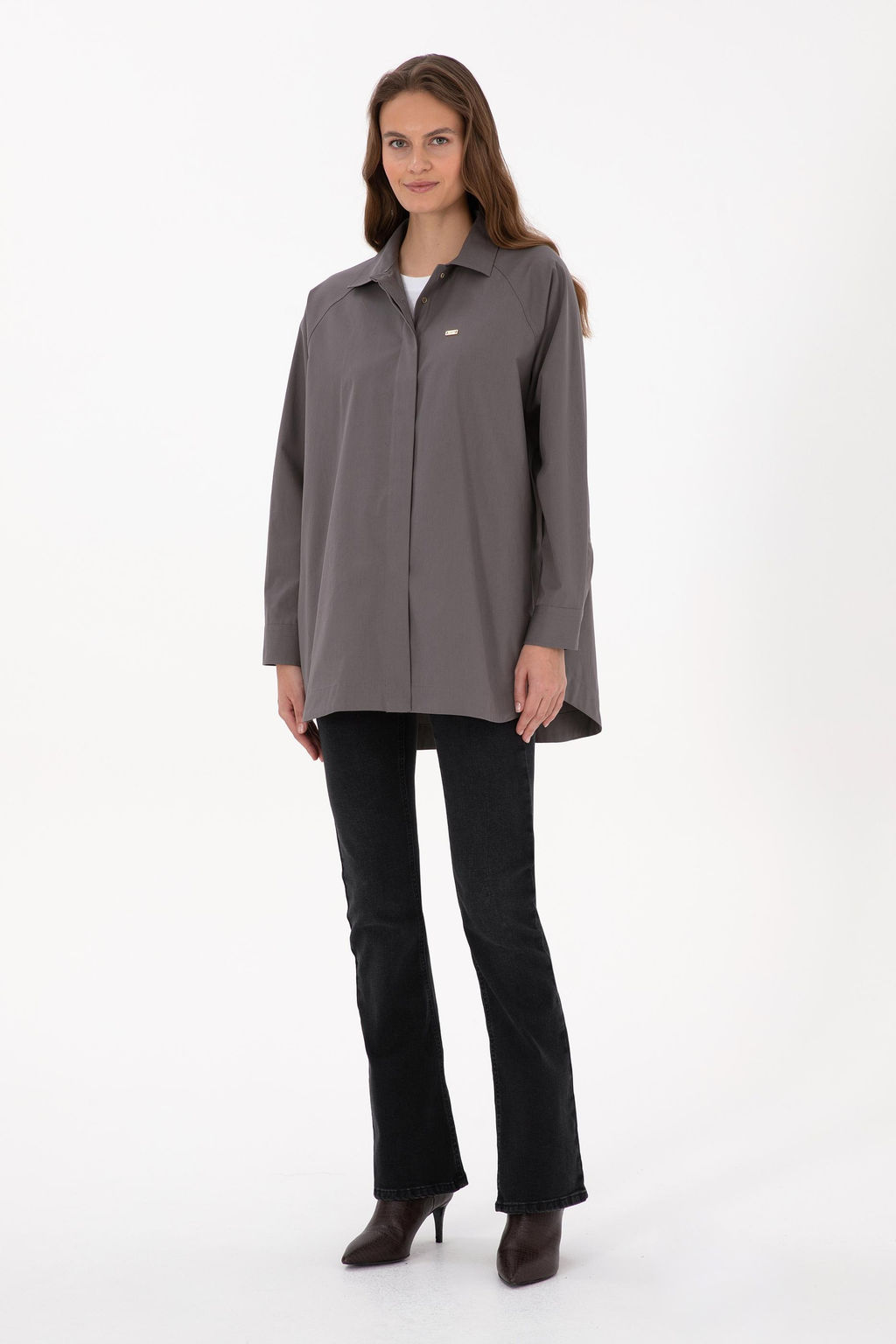 Kad_n Gri Uzun Kollu G_mlek - U.s. polo assn фото 4