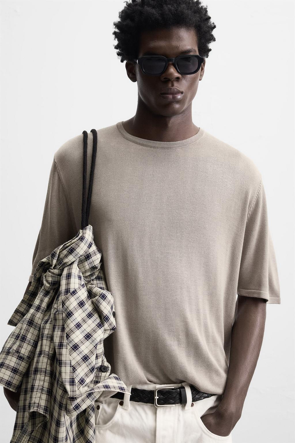 FLOWING KNIT T-SHIRT - Zara фото 5