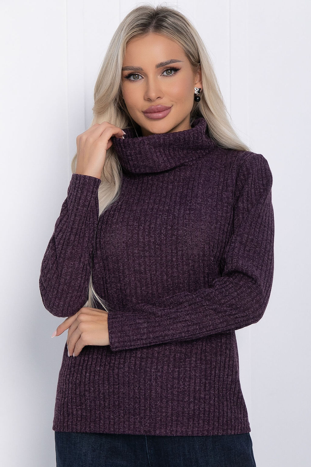 Водолазка Милла (фиолетовая) Б12258-4 - Lt collection фото 7