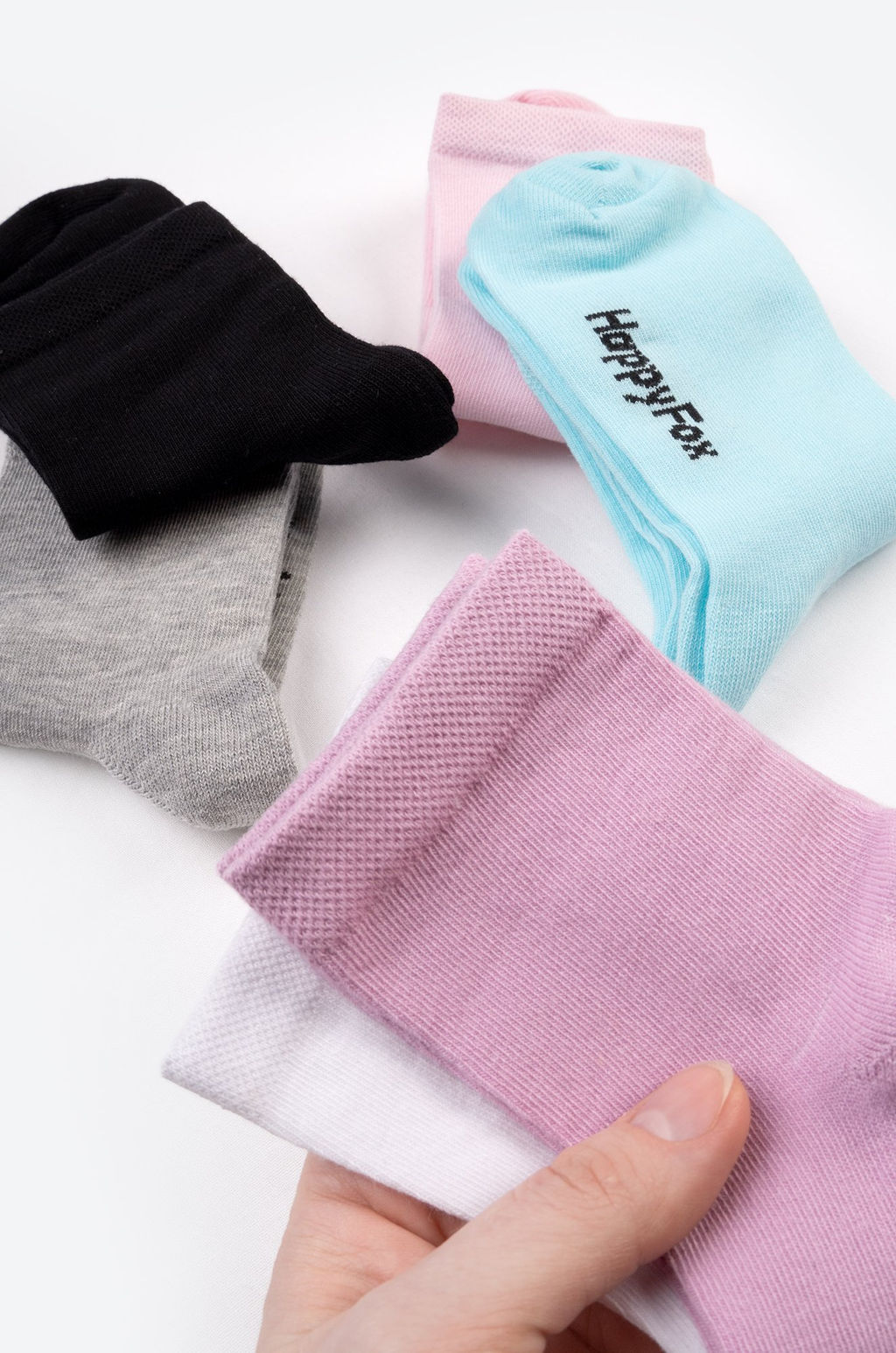 Набор однотонных носков 6 пар Happyfox  фото 9