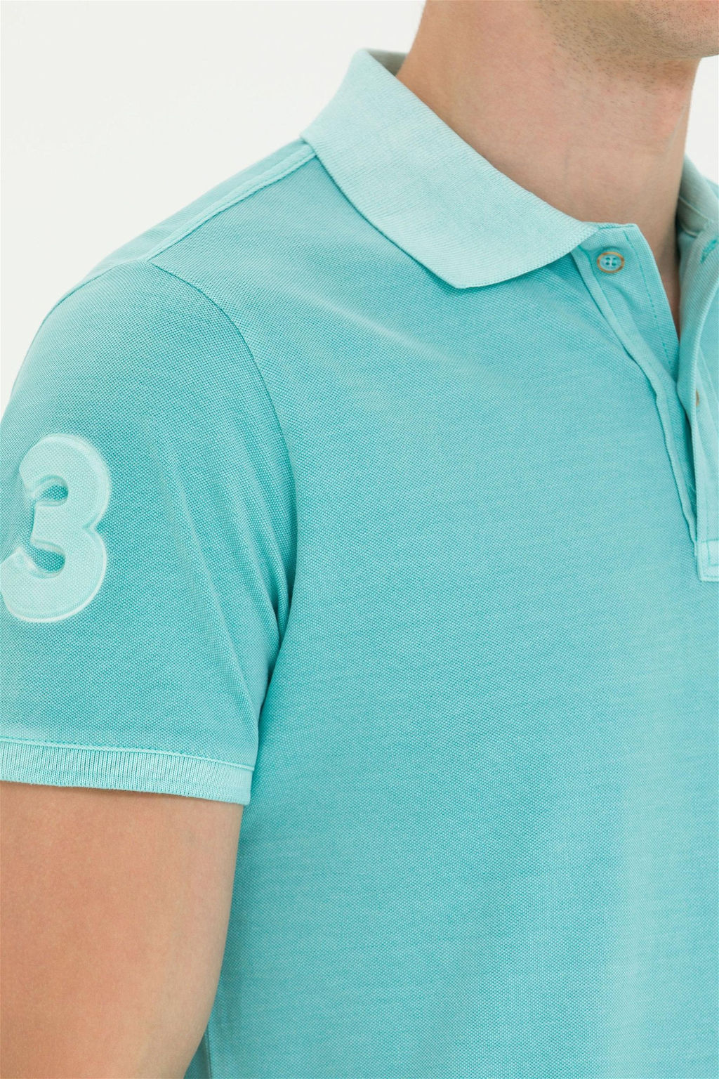 Мужская мятная базовая футболка - U.s. polo assn фото 7