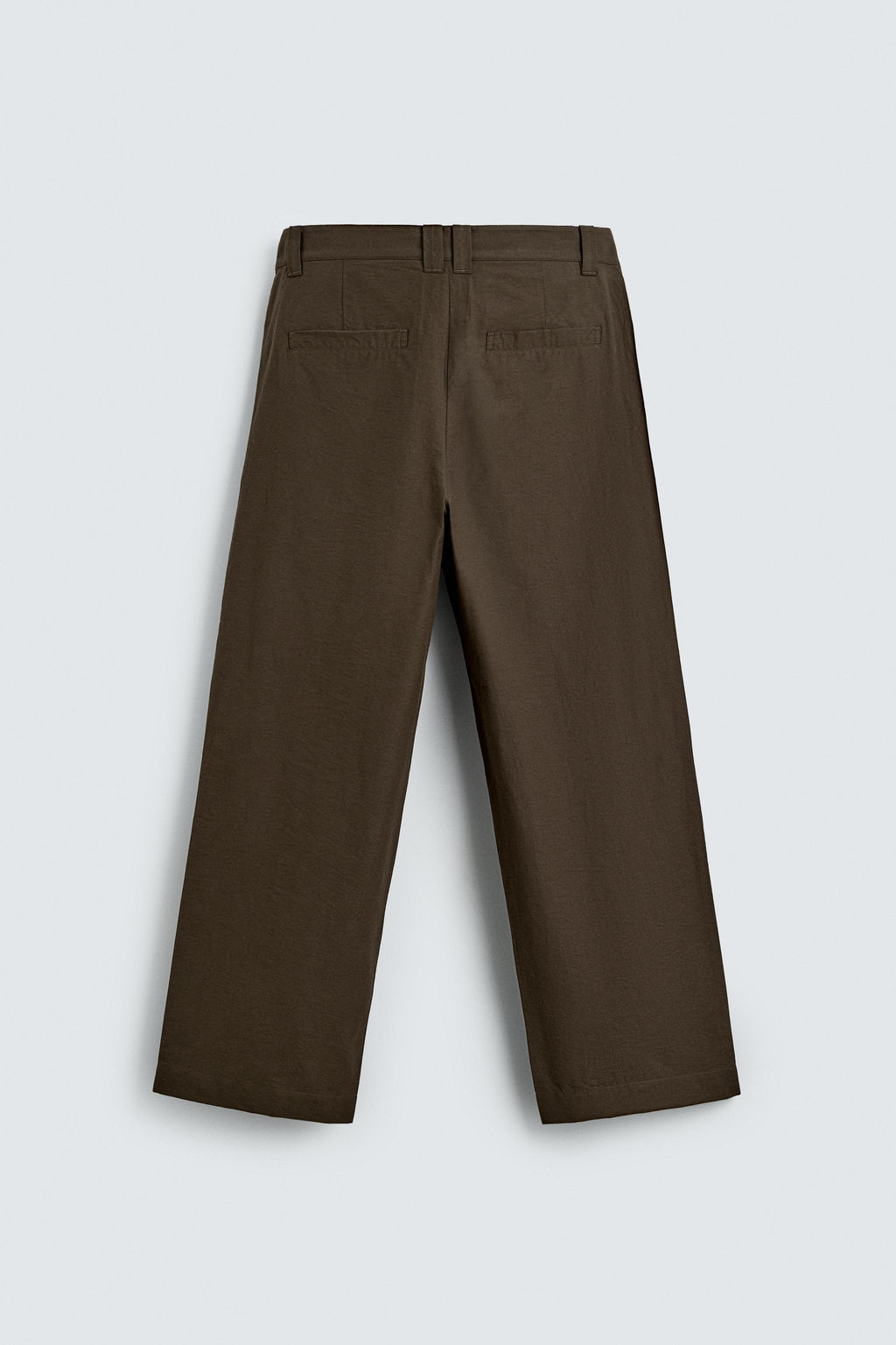 PANTAL?N WIDE FIT PLIEGUES / Marr?n chocolate - Zara фото 7