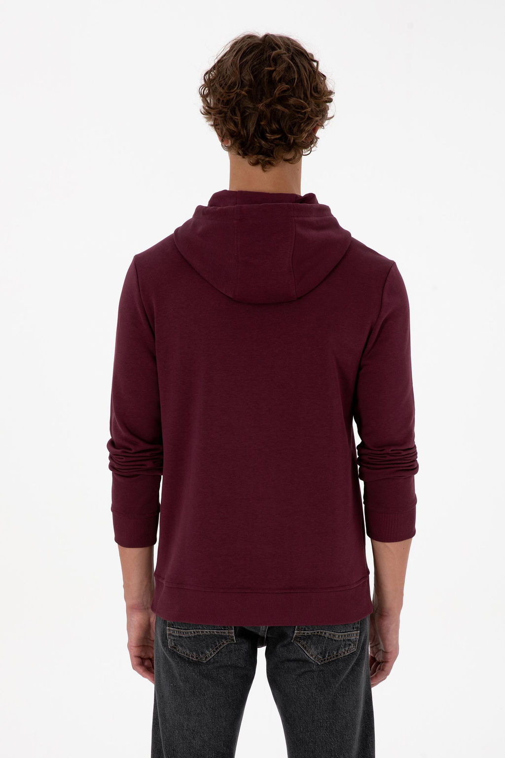 Erkek Bordo Basic Sweatshirt Sepette S_rpriz _ndirim - U.s. polo assn фото 5