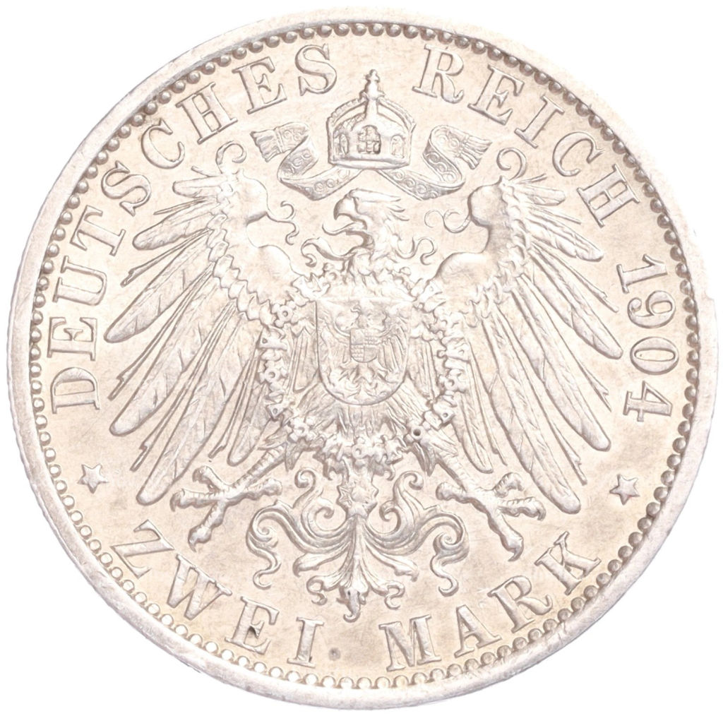 2 марки 1904 года Германия (Гессен) 400 лет со дня рождения Филиппа I Великодушного