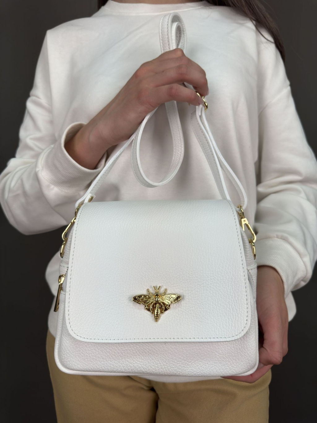 Сумка женская из телячьей кожи