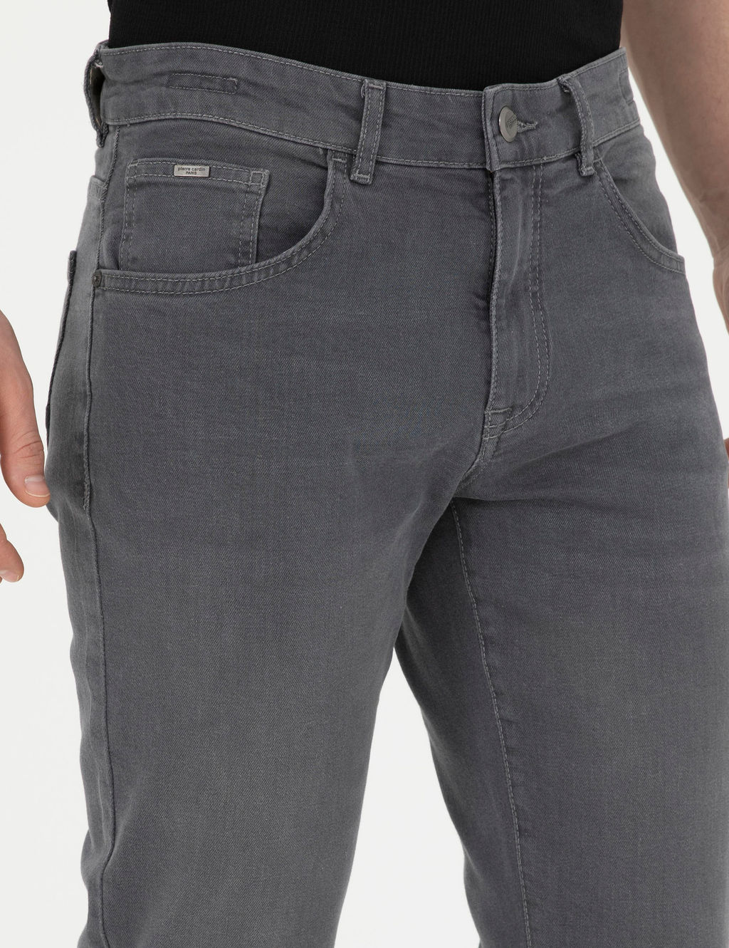 Gri Slim Fit Jean Pantolon