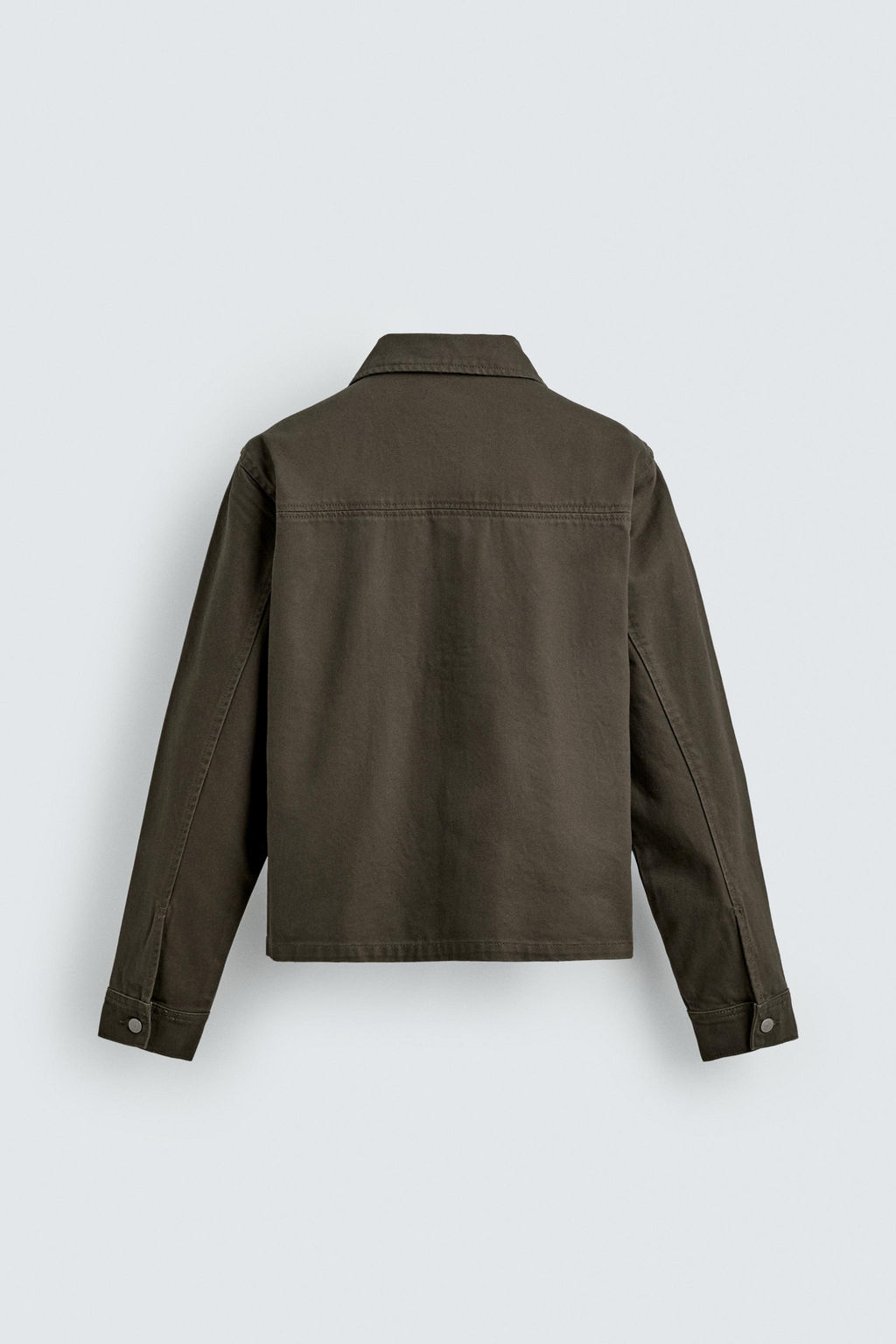 SOBRECAMISA REGULAR FIT CREMALLERA / Marr?n - Zara фото 9