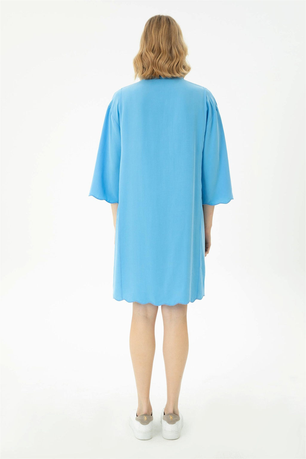 Женское синее тканое платье - U.s. polo assn фото 12