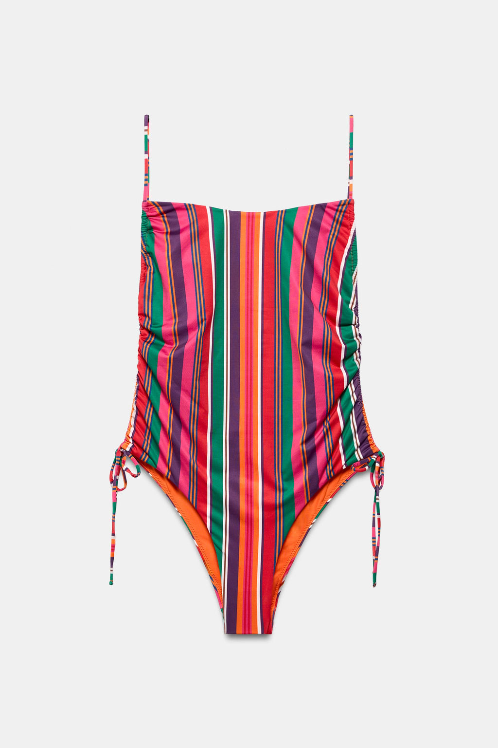 BA?ADOR ESTAMPADO RAYAS FRUNCES LATERALES / Multicolor - Zara фото 6