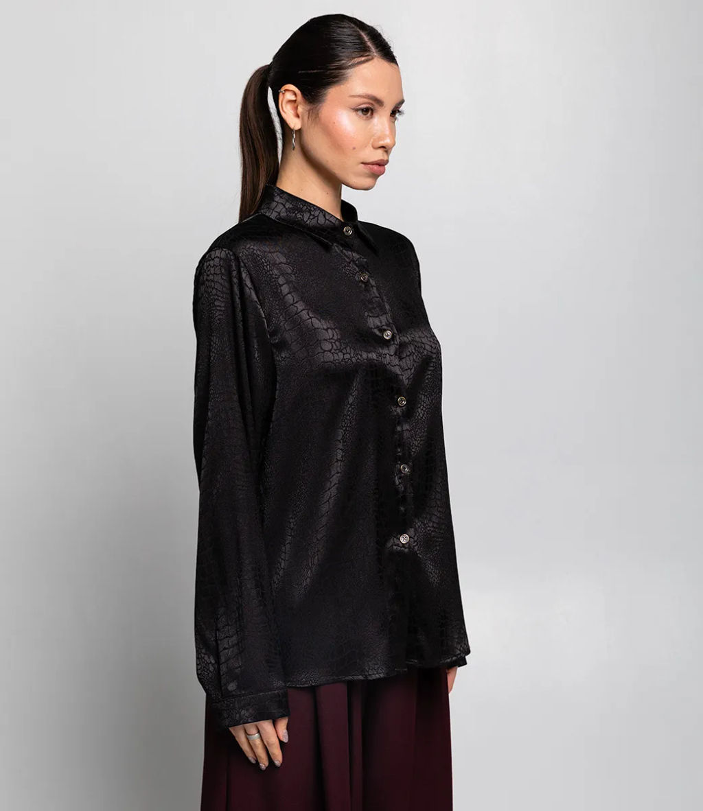 Рубашка #КТ8011 (4), чёрный