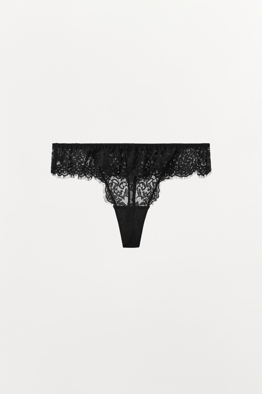 LACE THONG WITH RUFFLE TRIM - Zara фото 5