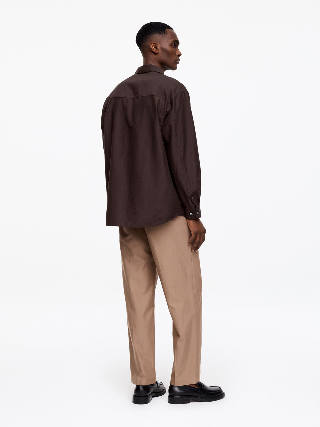 Camisa oversize en mezcla de lyocell - H&m фото 4