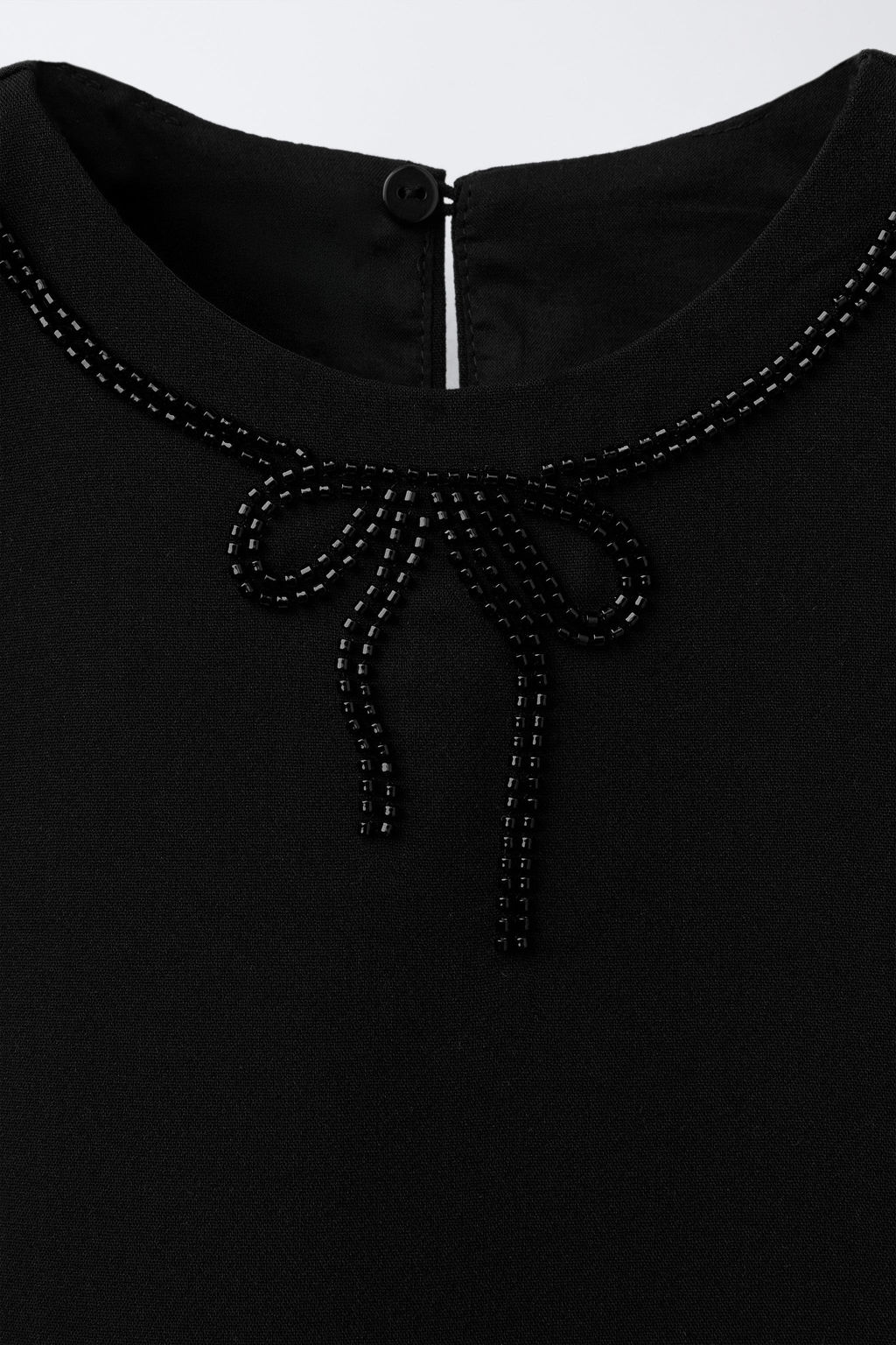 TOP WITH BOW AND BEADS - Zara фото 3