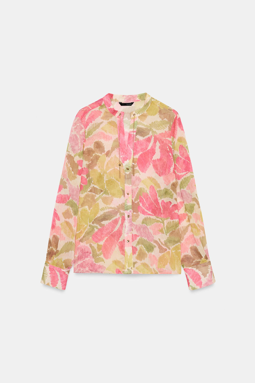 BLUSA ESTAMPADO FLORAL ABALORIOS / Multicolor - Zara фото 8