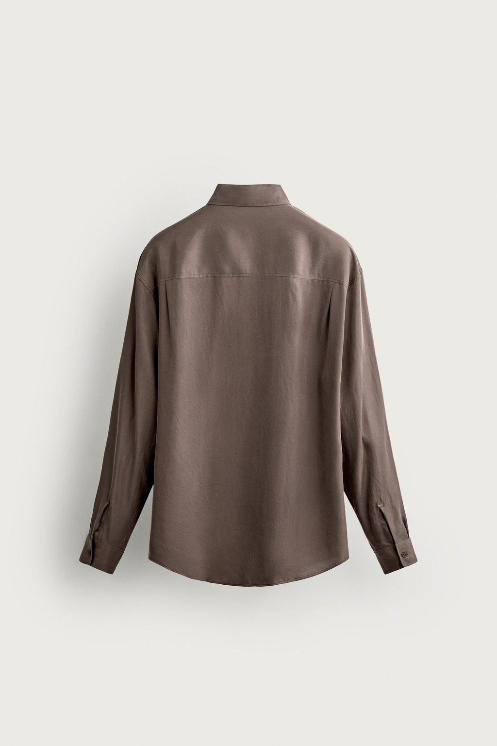 CAMISA FLUIDA RELAXED FIT / Gris topo - Zara фото 9