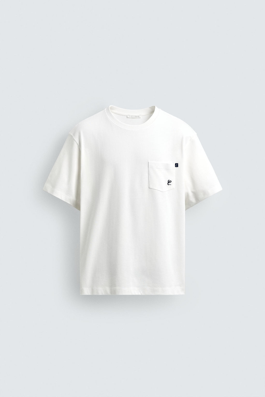 CAMISETA BOXY FIT TEXTO CAPRI / Blanco roto - Zara фото 7