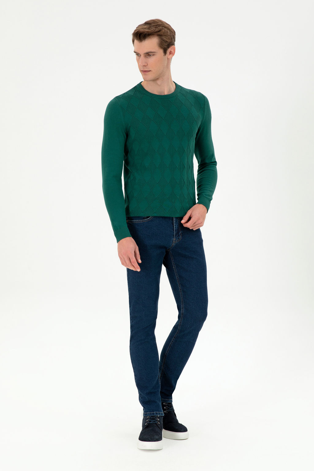 Брюки джинсовые мужские U.S. Polo Assn синие  фото 8