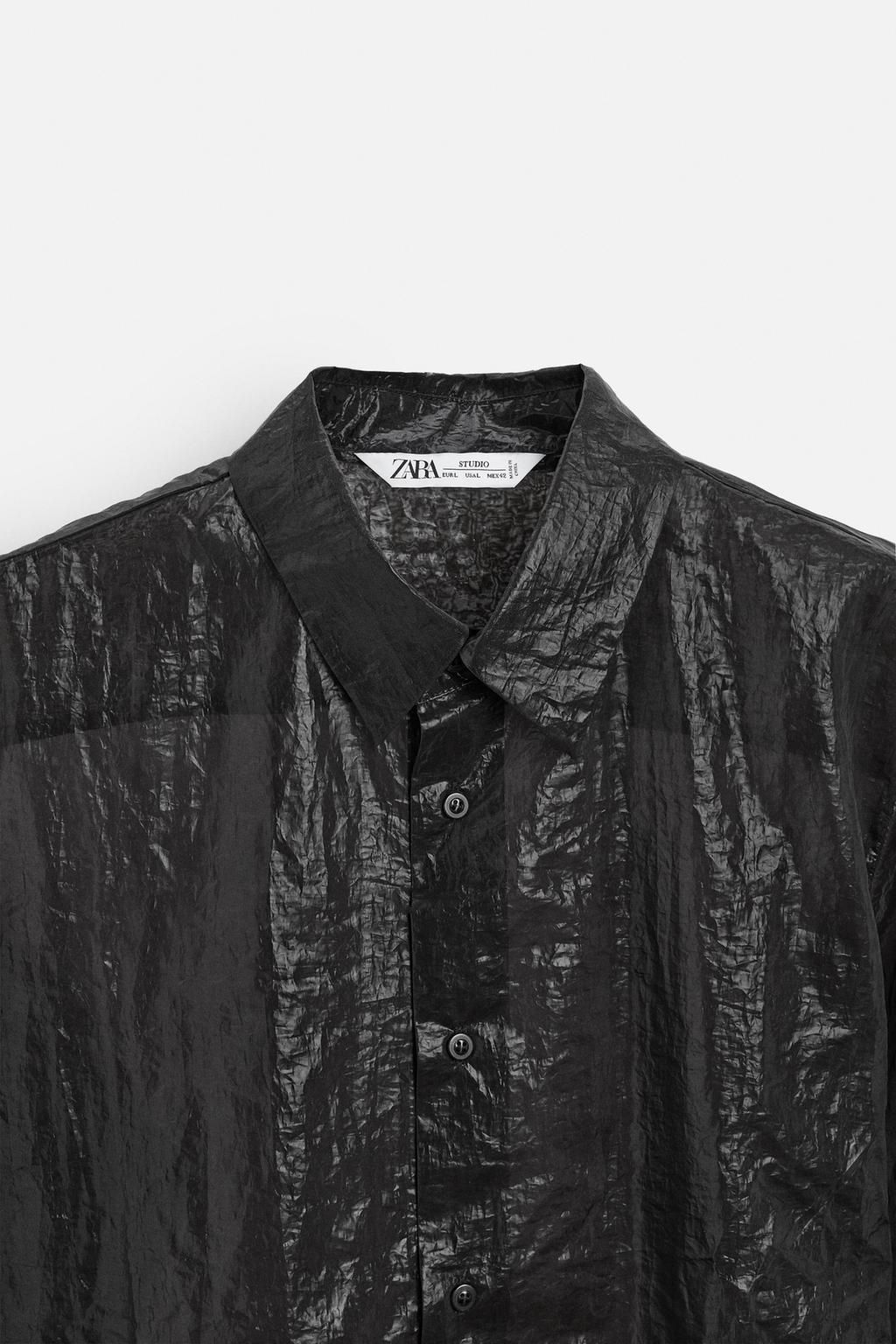 LIMITED EDITION SEMI-SHEER SHIRT - Zara фото 9