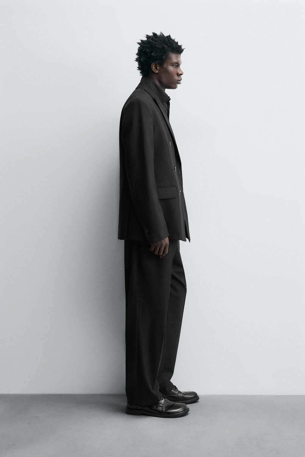 LIMITED EDITION WOOL BLEND DOUBLE-BREASTED SUIT BLAZER - Zara фото 7