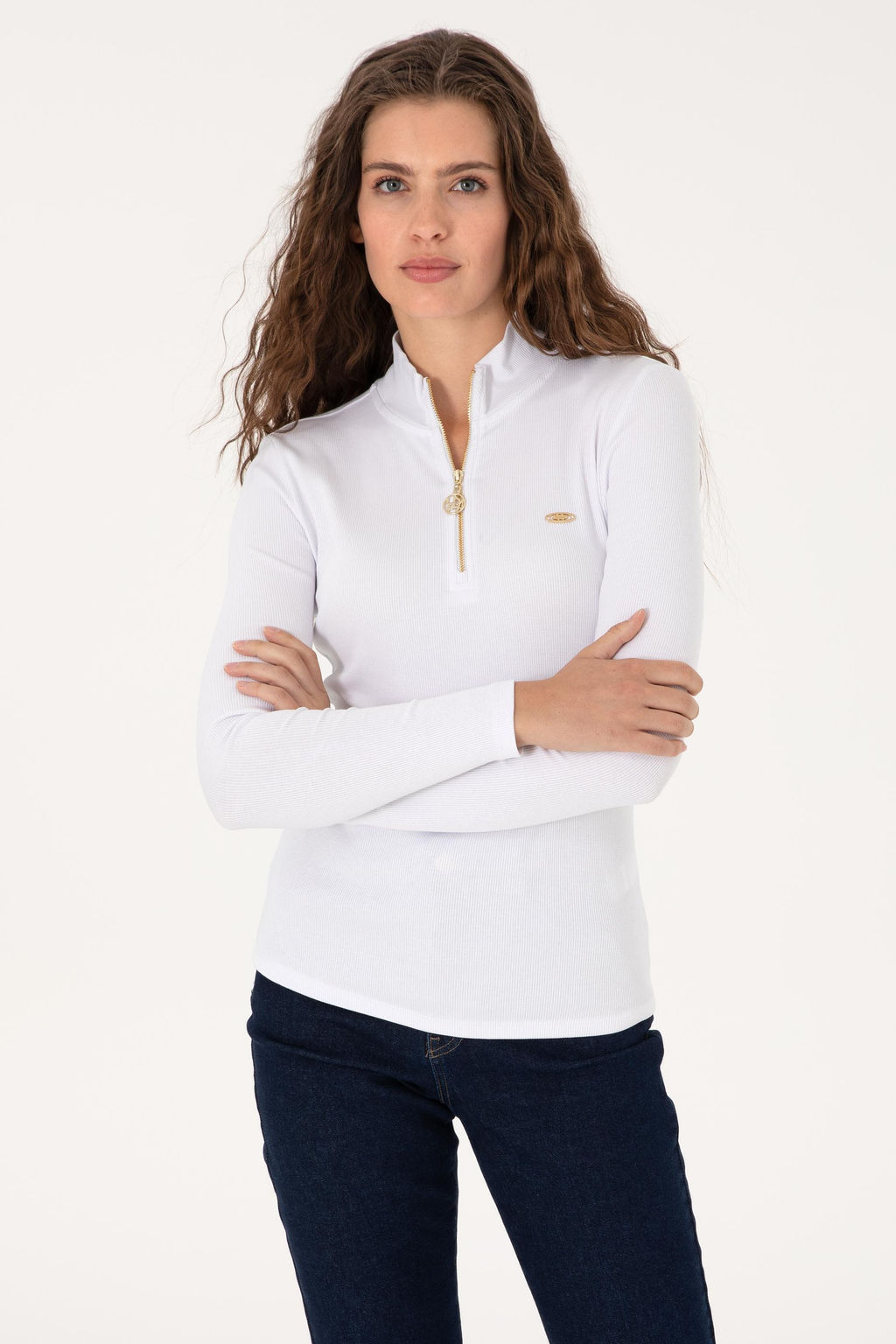 Kad_n Beyaz Sweatshirt Sepette S_rpriz _ndirim