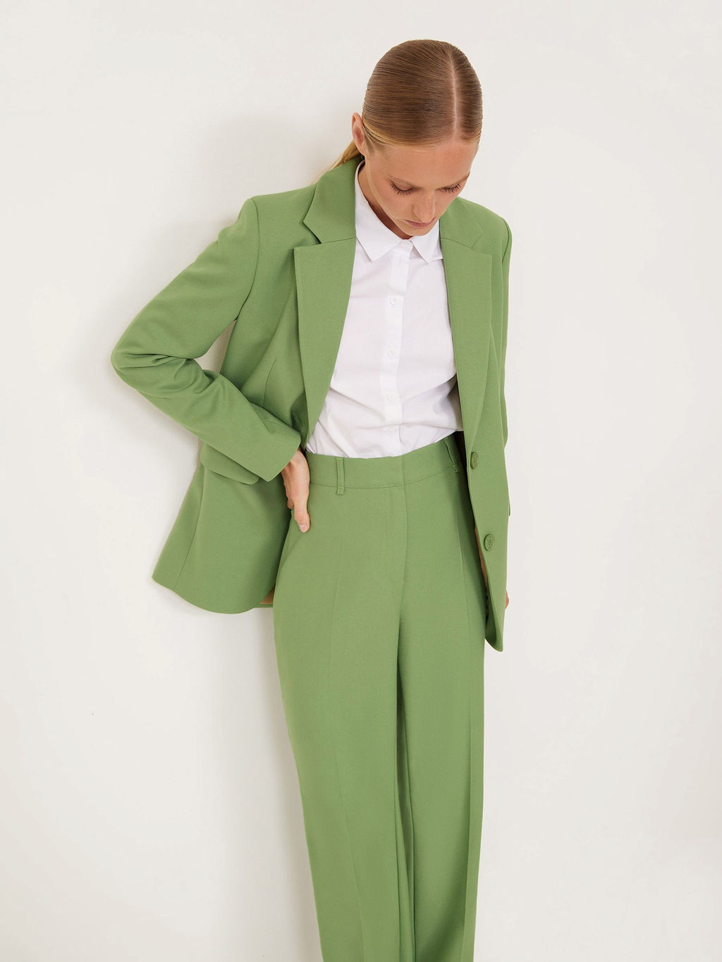 Брюки прямого кроя D315/clorox - Emka фото 3