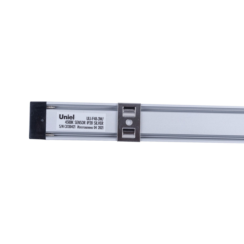 ULI-F48-3W/4500K SENSOR IP20 SILVER Светильник светодиодный для мебели. 300*25*9мм. 250Lm. ТМ Uniel