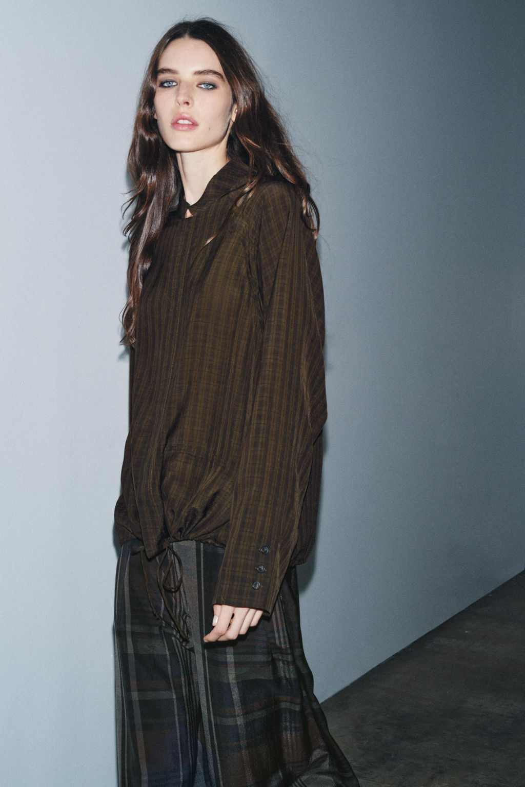 ZW COLLECTION CHECK SHIRT - Zara фото 4