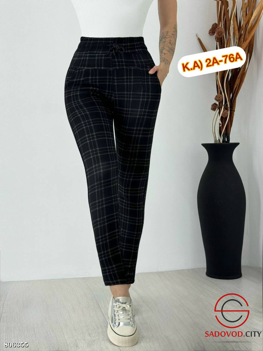 Женские штаны с принтом с мехом - Bruno фото 5