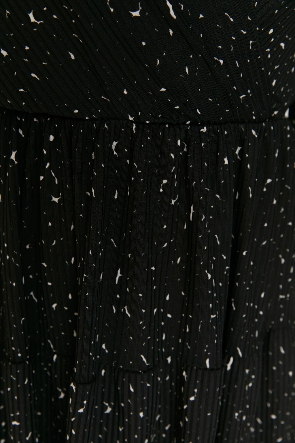 TRENDYOLMILLA K?rm?z? Retro Bask?l? Skater/Belden Ac?lan Kruvaze Yaka Mini Esnek Orme Elbise TWOAW22EL0104  фото 9