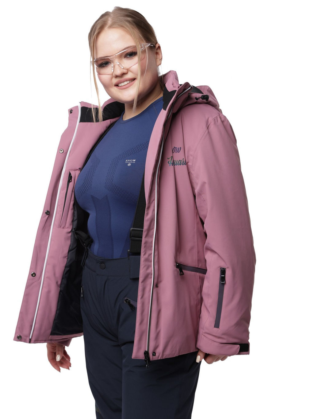 Костюм VKB-0218 Сиреневый - Snow headquarter фото 15