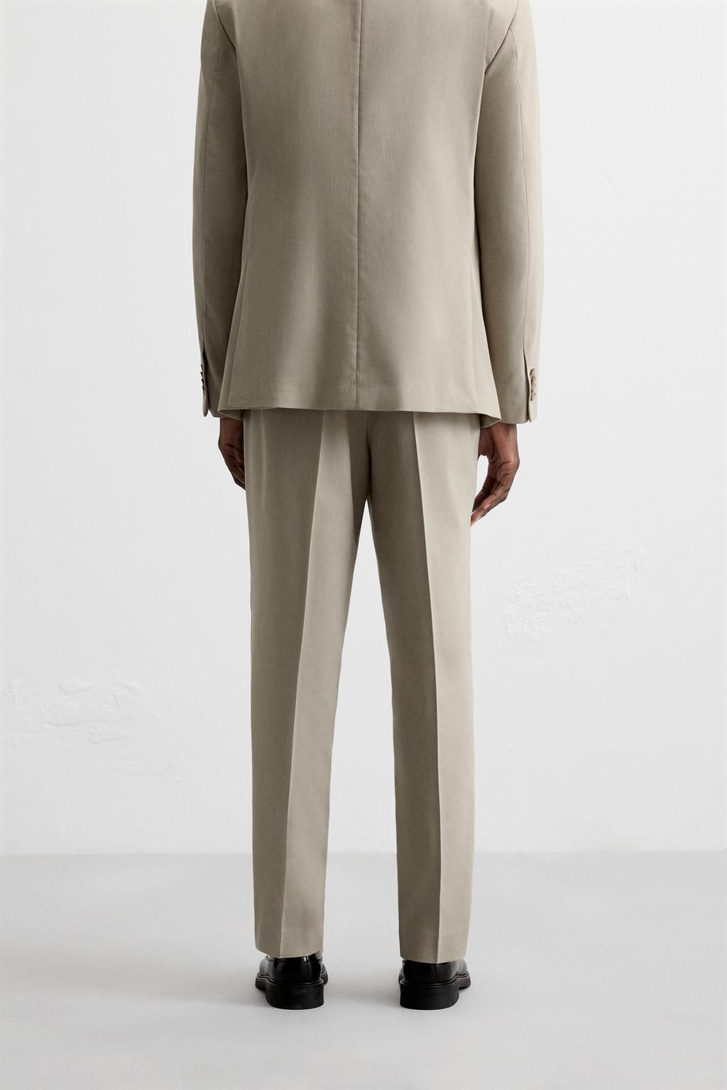 TEXTURED SUIT TROUSERS - Zara фото 3