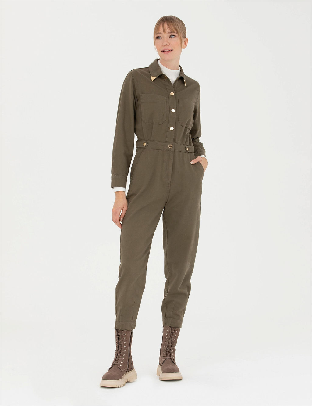 Kahverengi Dokuma Tulum - Pierre cardin фото 3