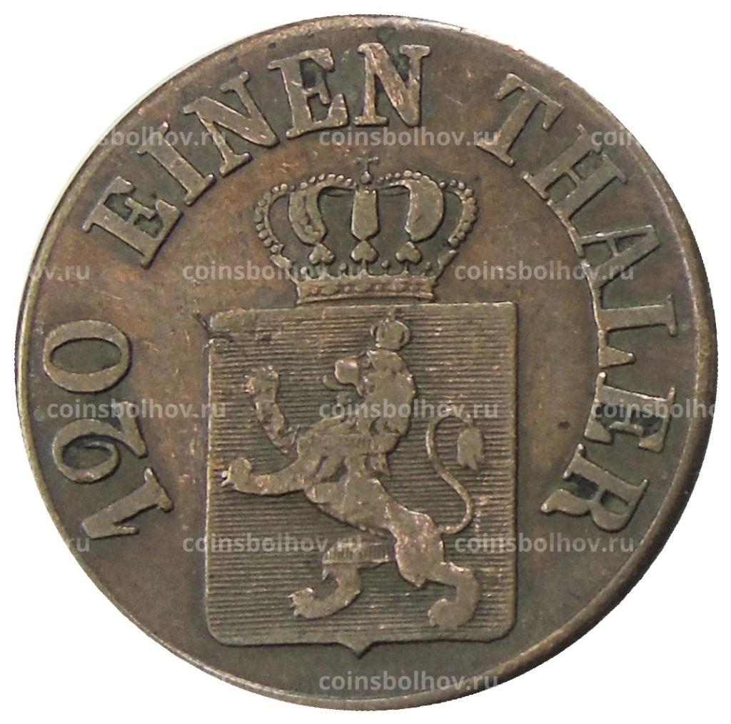 3 гелера 1843 года Германские государства  Гессен-Кассель
