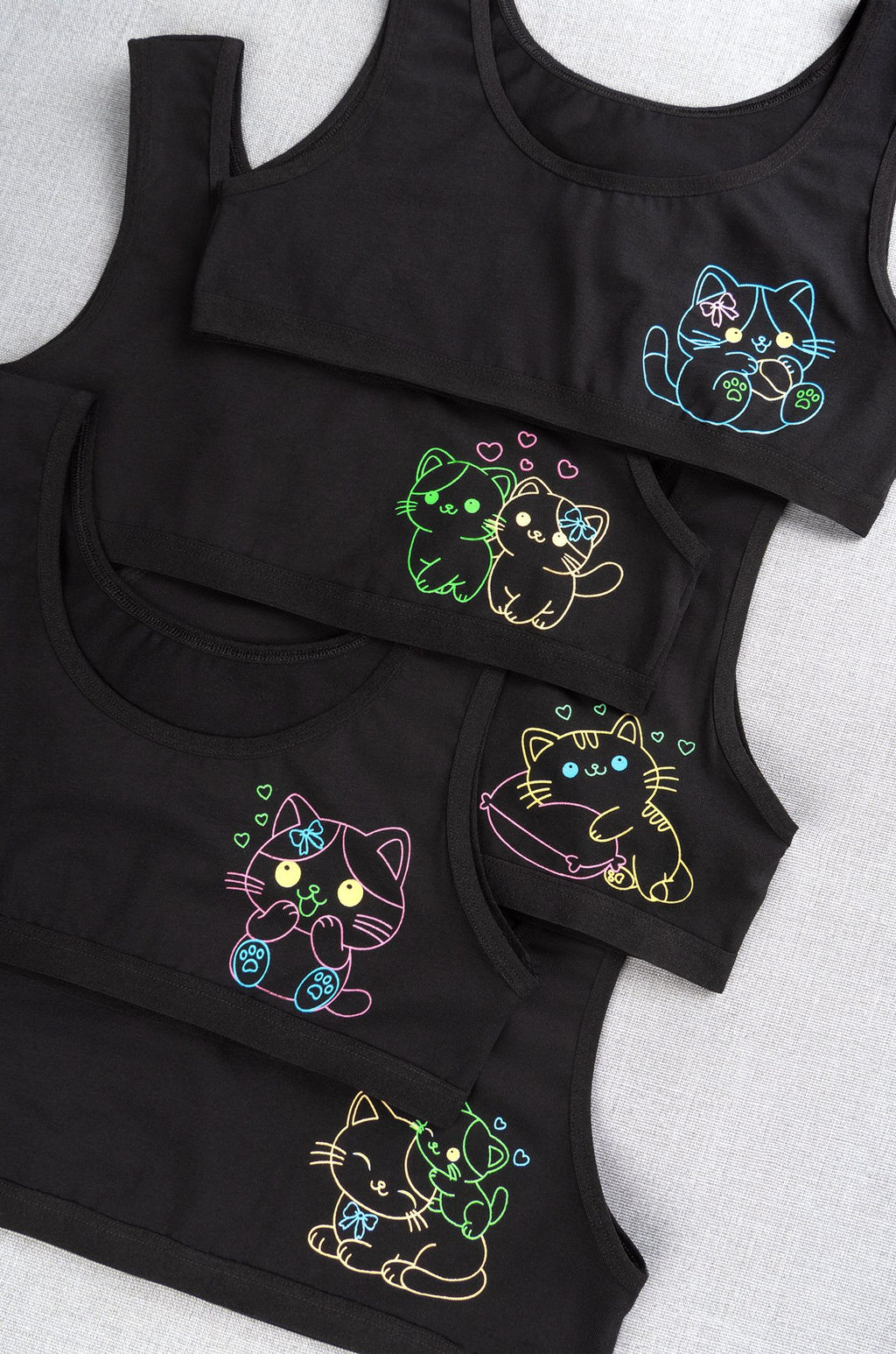 Майка-топ для девочки 5шт. Happyfox