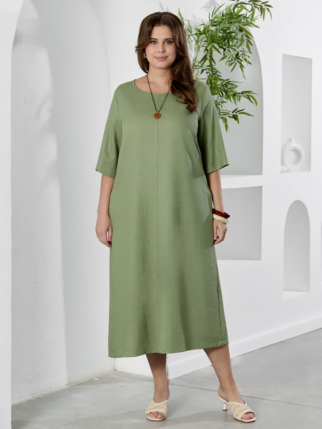 Платье Камео-1 из вискозы со льном - Виотекс фото 19