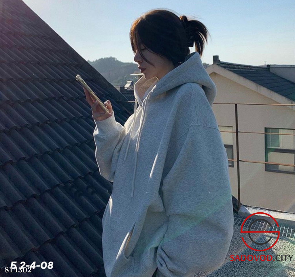 Худи женское однотонное - Bruno фото 2