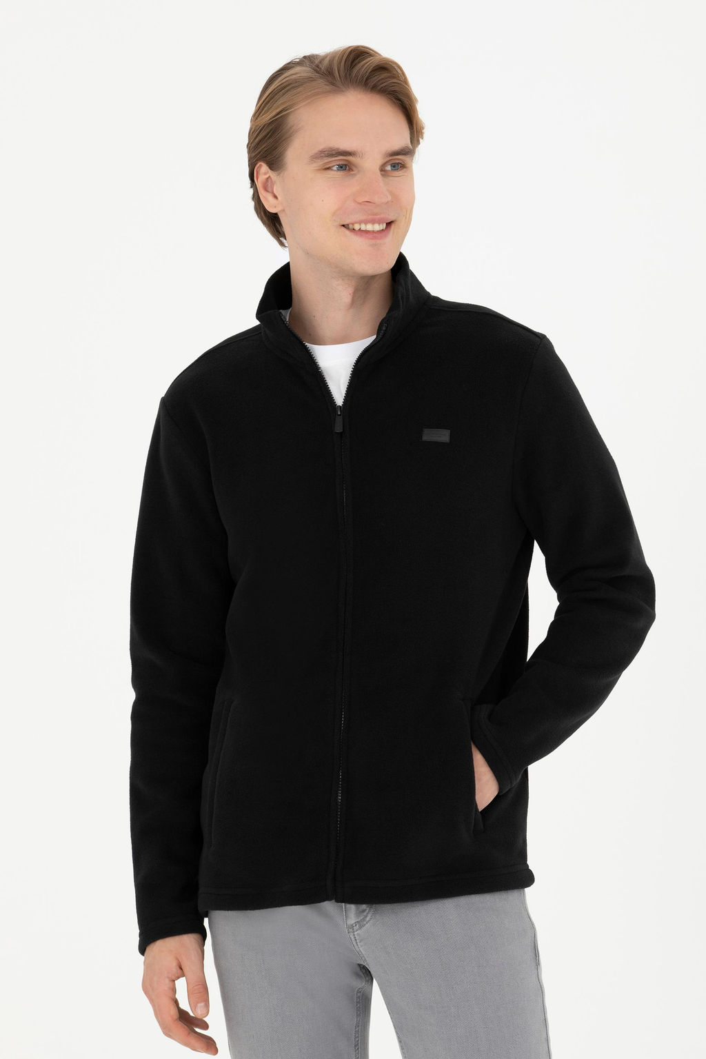 U. S. Polo Assn / Мужской черный вязаный кардиган - U.s. polo assn фото 10