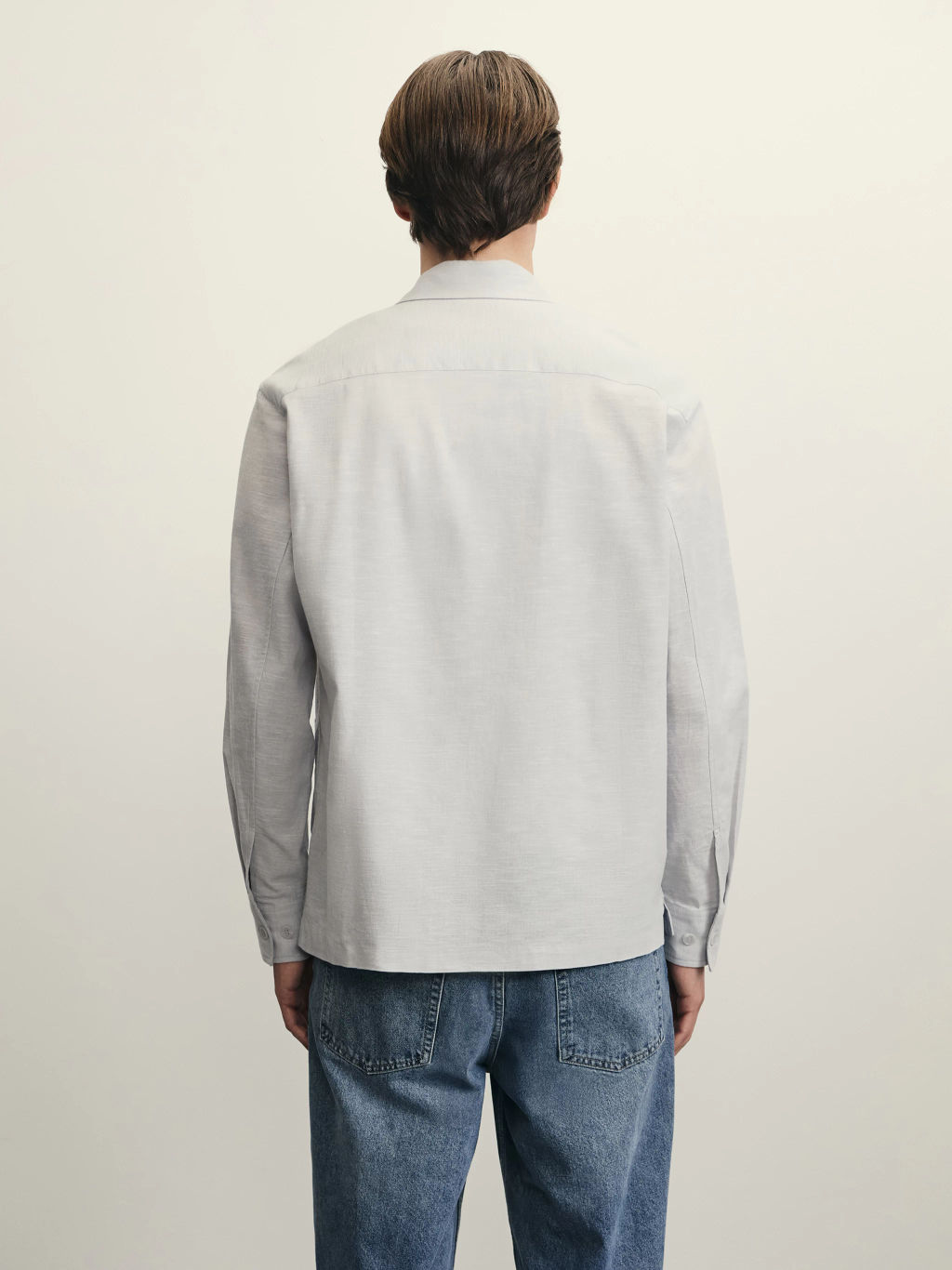 Рубашка овершот со льном / Zarina  фото 5